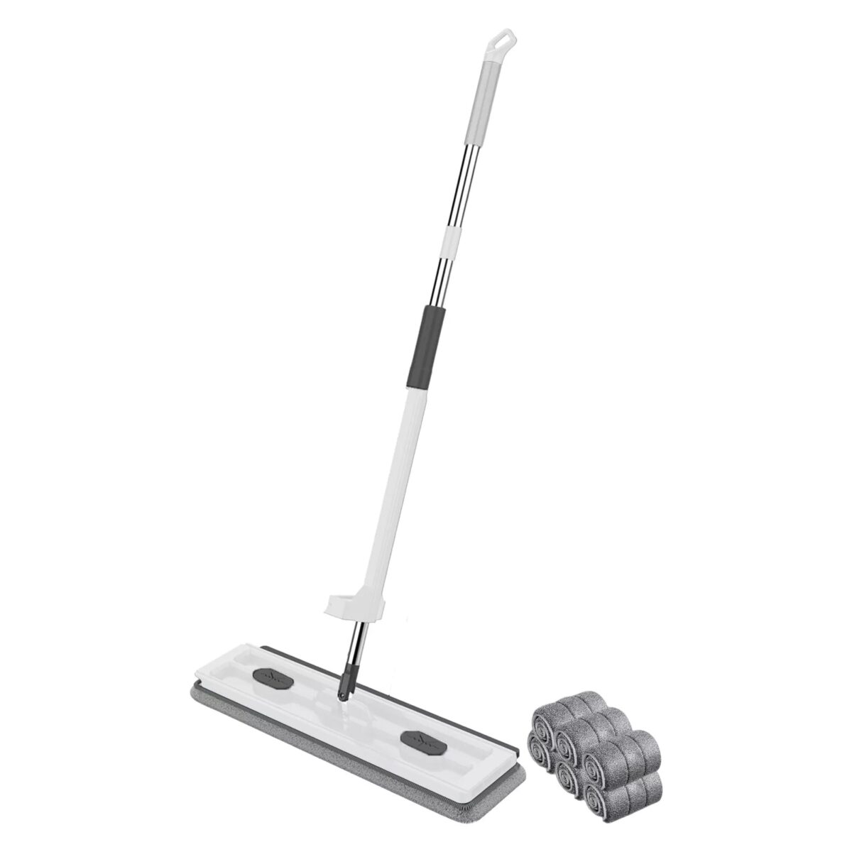 Large Flat Mop and Scalable Bucket with Wheels - onlinemegasale.com