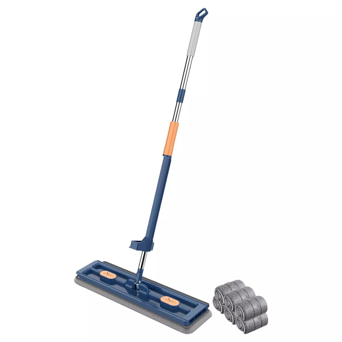 Large Flat Mop and Scalable Bucket with Wheels - onlinemegasale.com