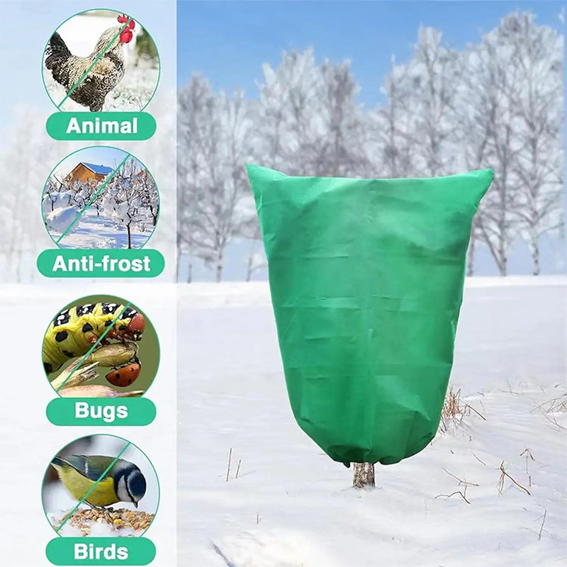 Plant Thickened Drawstring Bag Freeze Protection Covers - onlinemegasale.com