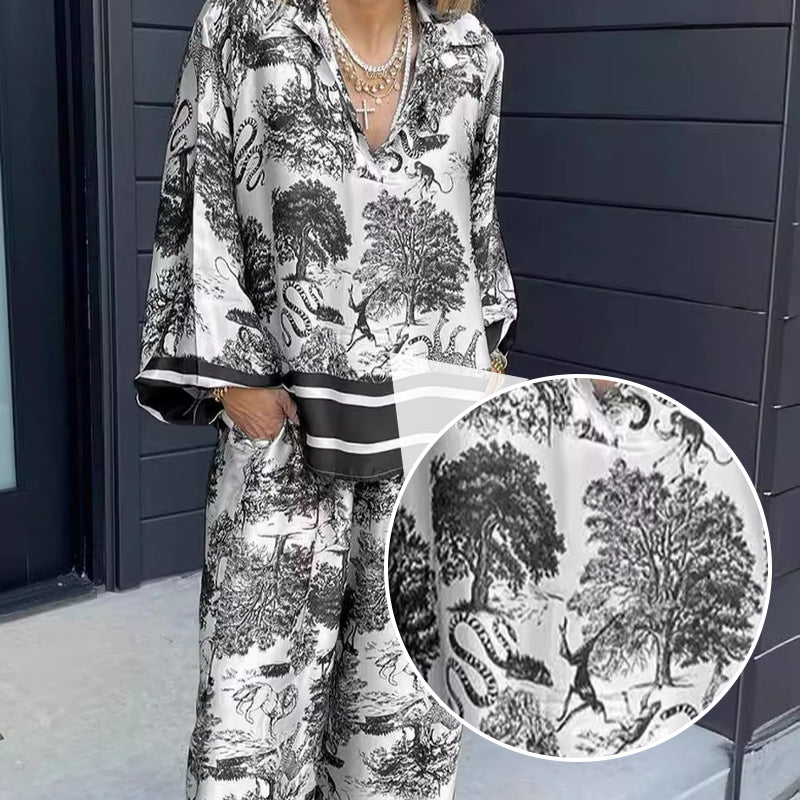 🌸Up to 50% OFF🌿The printed, loose-fitting suit for women in plus sizes🔥 - onlinemegasale.com