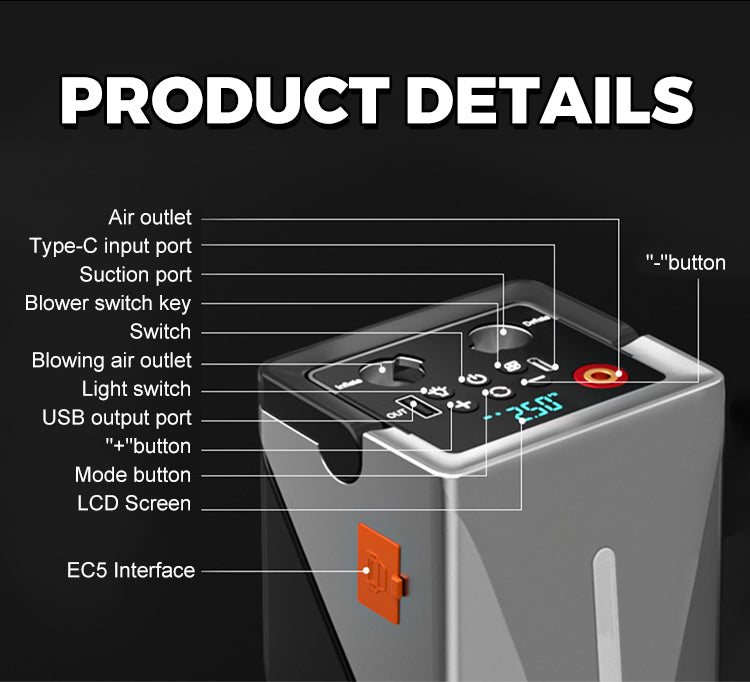 ✨Multifunctional Jump Starter with Air Pump & Blower✨ - onlinemegasale.com