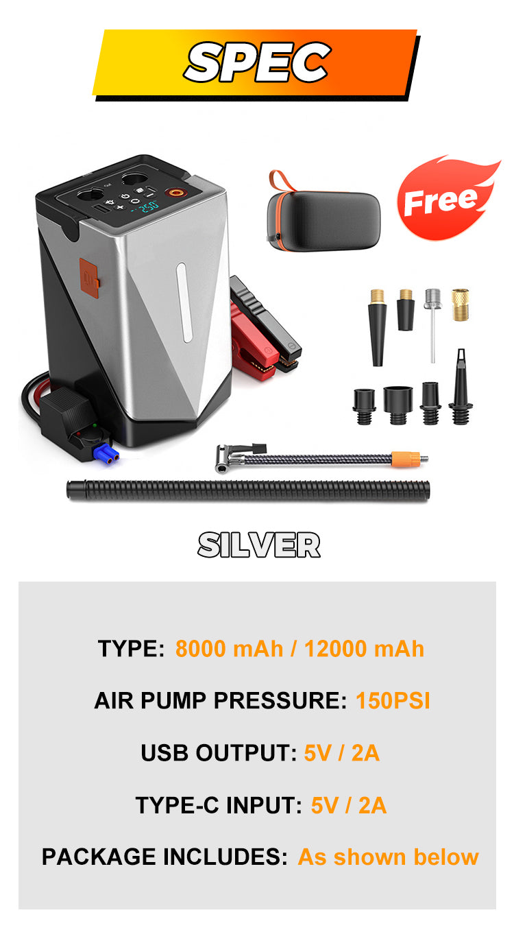 ✨Multifunctional Jump Starter with Air Pump & Blower✨ - onlinemegasale.com