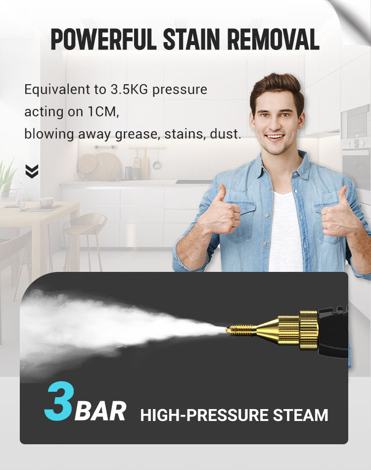 💥2500W Handheld High-Temperature Pressurized Steam Cleaner - onlinemegasale.com