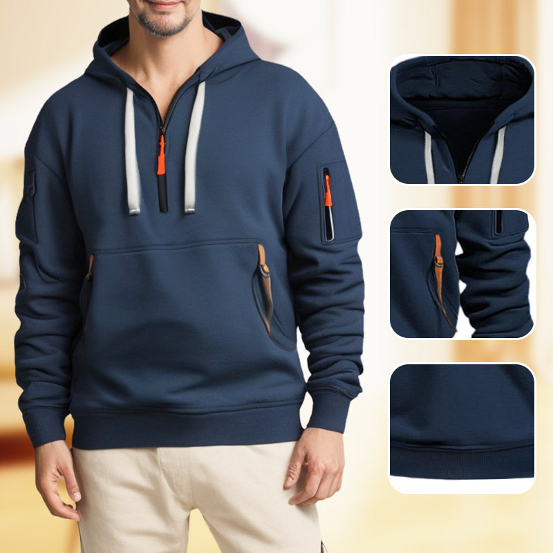 Hoodies for Men with Half-Zip and Pockets - onlinemegasale.com Hoodies for Men with Half-Zip and Pockets - onlinemegasale.com