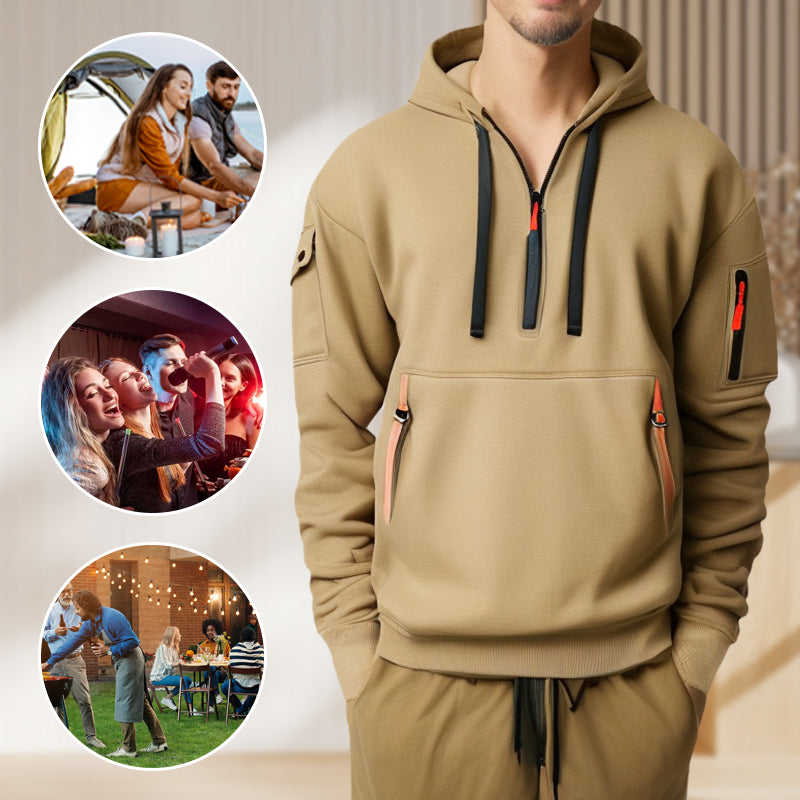 Hoodies for Men with Half-Zip and Pockets - onlinemegasale.com Hoodies for Men with Half-Zip and Pockets - onlinemegasale.com