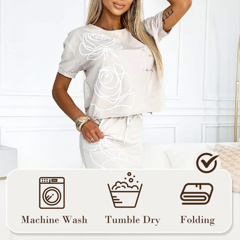 ❤️🔥Hot Sale 50% OFF🔥Women's casual two-piece floral T-shirt and mid-length skirt set - onlinemegasale.com ❤️🔥Hot Sale 50% OFF🔥Women's casual two-piece floral T-shirt and mid-length skirt set - onlinemegasale.com