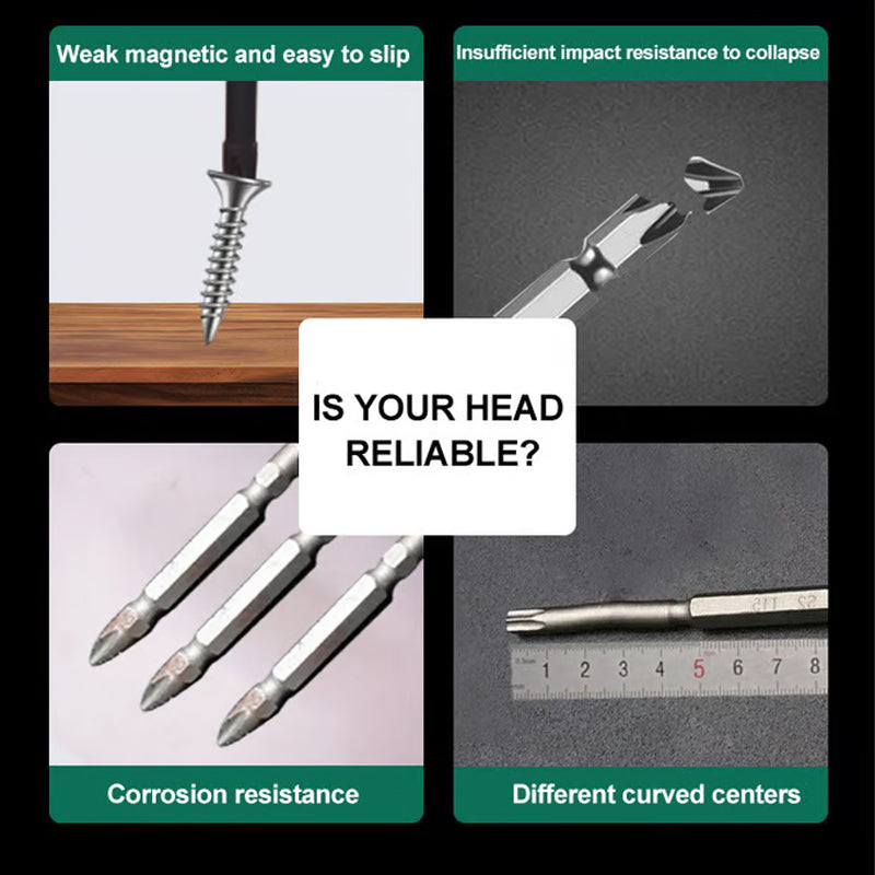 🔧 only $37.99 get 8 PCS🔥S6 Color Titanium Impact Screwdriver Bit | Ultra-Hard Magnetic | Anti-Slip Cross Head ✨ - onlinemegasale.com
