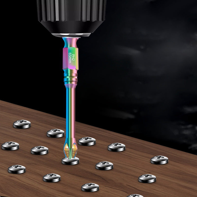 🔧 only $37.99 get 8 PCS🔥S6 Color Titanium Impact Screwdriver Bit | Ultra-Hard Magnetic | Anti-Slip Cross Head ✨ - onlinemegasale.com
