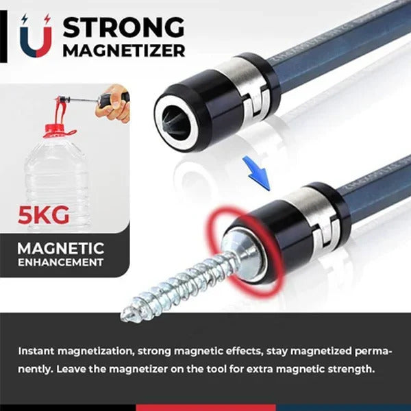 ✨Super suction, just can't hang off🛠️Screwdriver Bit Head Magnetic
