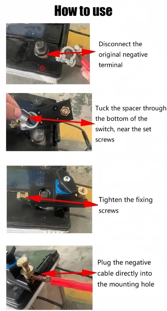 12V/24V Battery Disconnect Switch For Vehicle - onlinemegasale.com