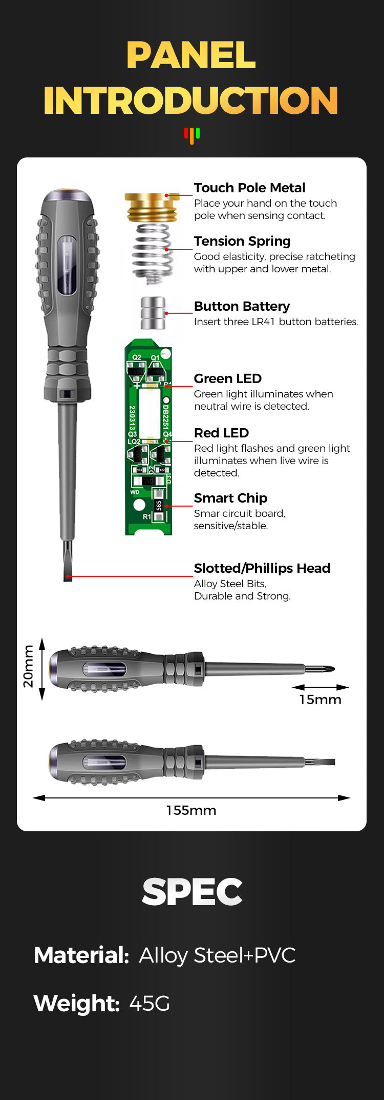 🎉Buy 2 Get 1 Free🎉2-in-1 High Torque Strong Magnetic Screwdriver Electricity Detector - onlinemegasale.com 🎉Buy 2 Get 1 Free🎉2-in-1 High Torque Strong Magnetic Screwdriver Electricity Detector - onlinemegasale.com
