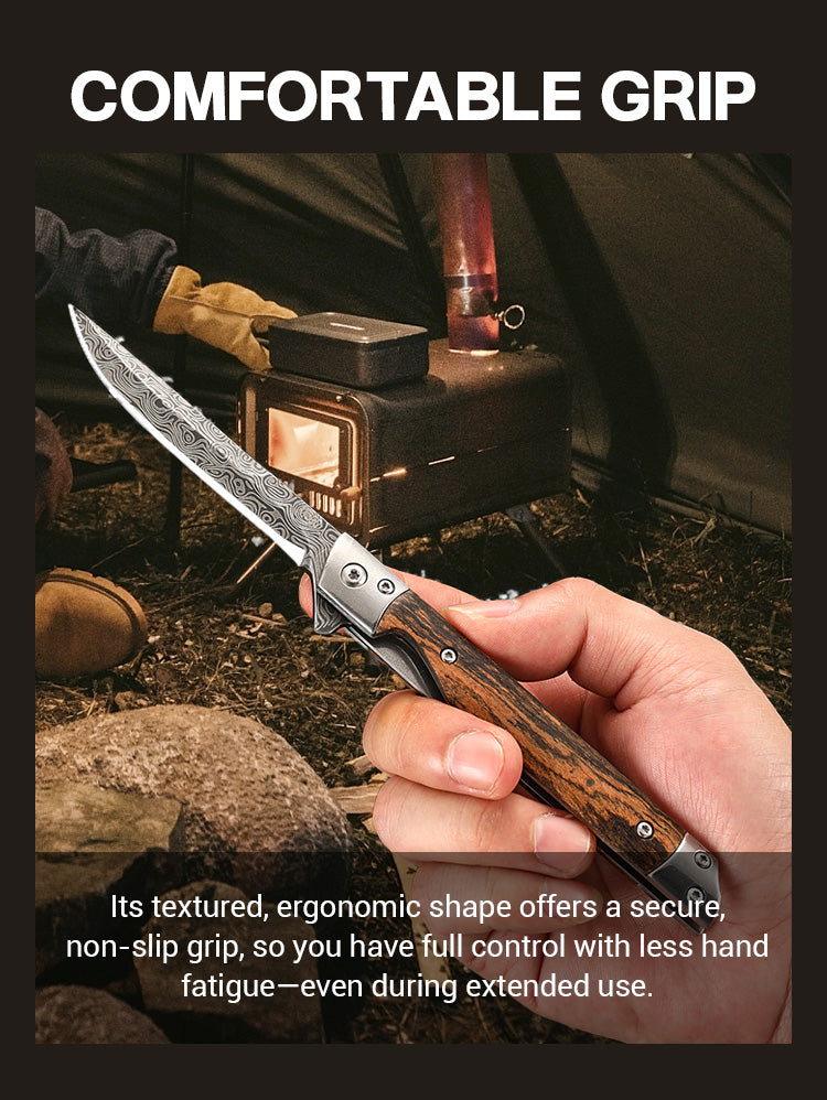 🗡️Folding Knife With Wooden Handle For Work, Hiking & Camping⛺ - onlinemegasale.com 🗡️Folding Knife With Wooden Handle For Work, Hiking & Camping⛺ - onlinemegasale.com
