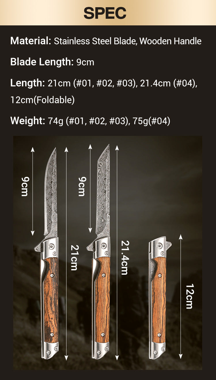 🗡️Folding Knife With Wooden Handle For Work, Hiking & Camping⛺ - onlinemegasale.com 🗡️Folding Knife With Wooden Handle For Work, Hiking & Camping⛺ - onlinemegasale.com