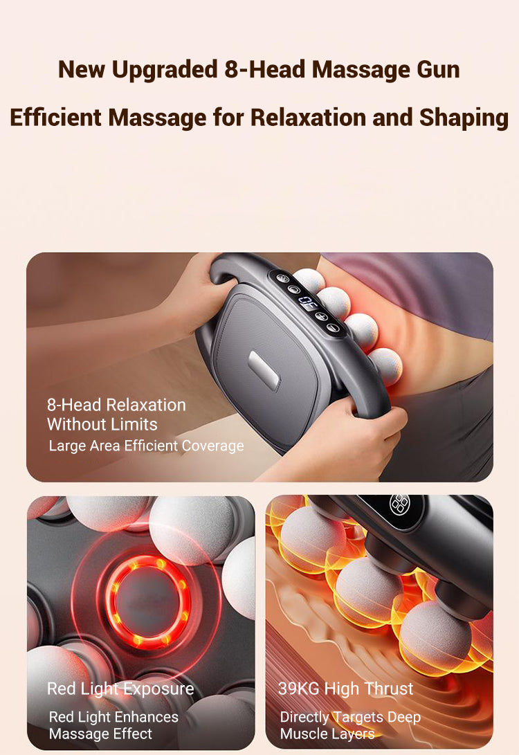 16-Drive 8-Head Massage Gun Set【✈️Free Shipping 】 - onlinemegasale.com