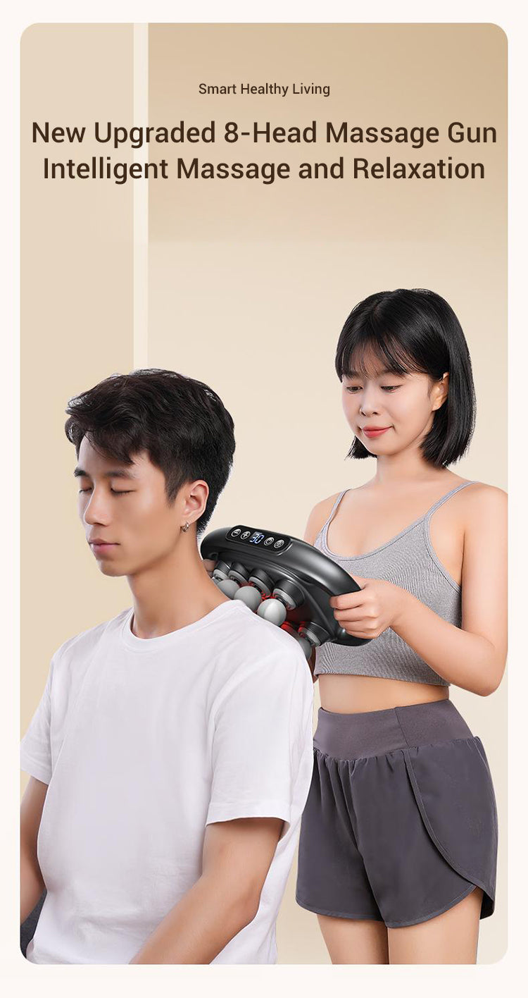 16-Drive 8-Head Massage Gun Set【✈️Free Shipping 】 - onlinemegasale.com