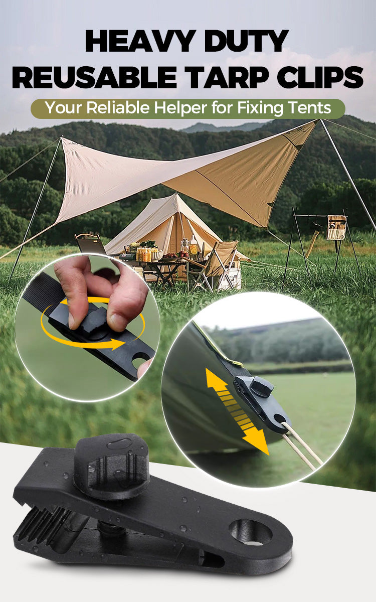 Heavy Duty Reusable Tarp Clips - onlinemegasale.com