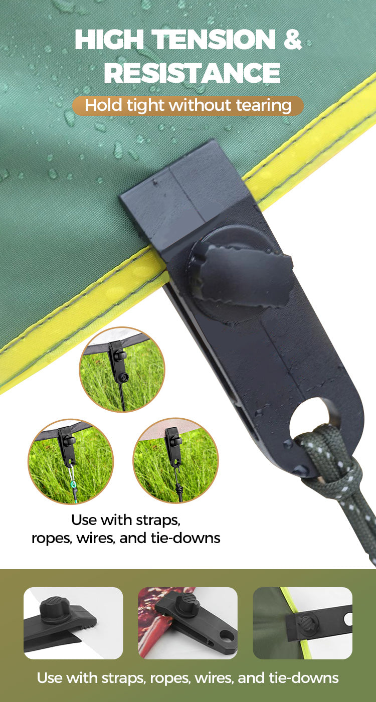 Heavy Duty Reusable Tarp Clips - onlinemegasale.com