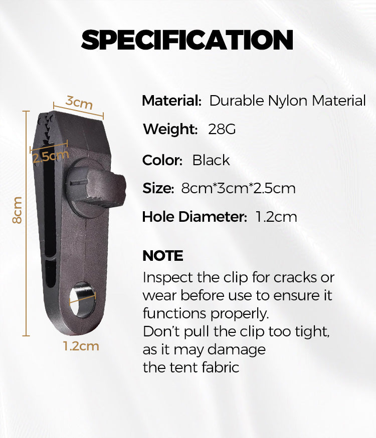 Heavy Duty Reusable Tarp Clips - onlinemegasale.com