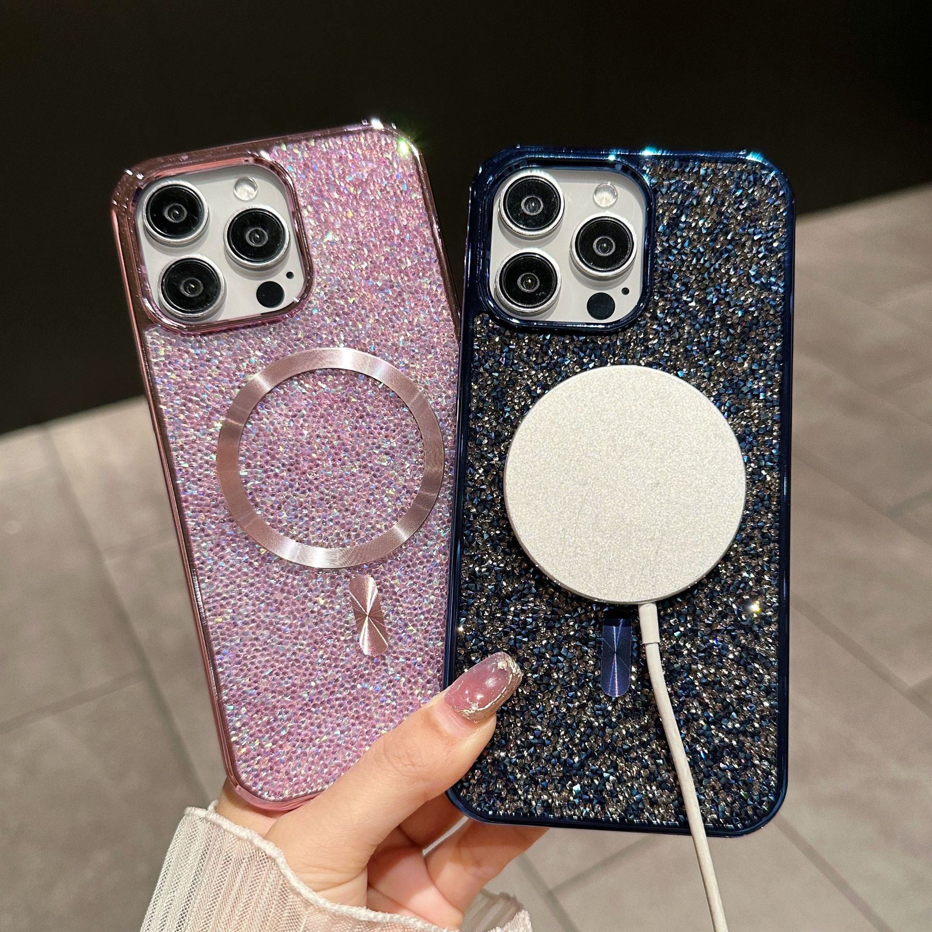 Luxury Glitter Magnetic Case for iPhone - onlinemegasale.com