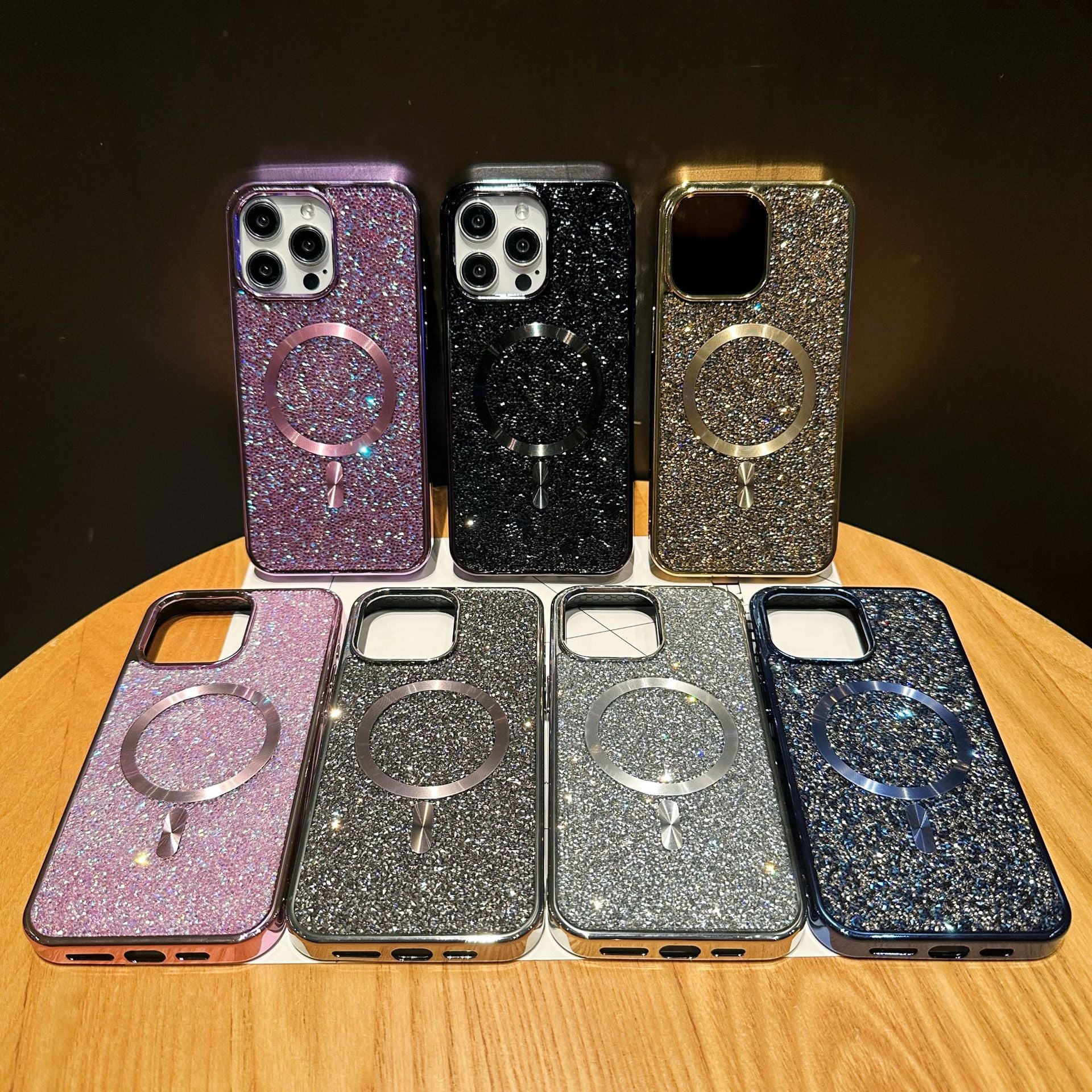 Luxury Glitter Magnetic Case for iPhone - onlinemegasale.com