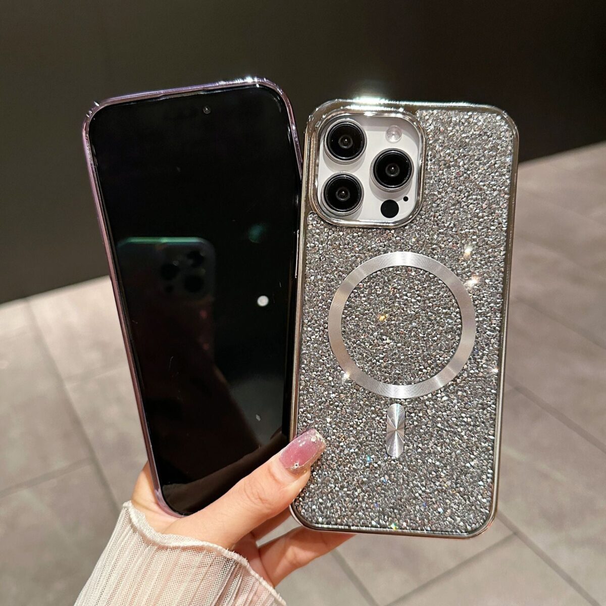 Luxury Glitter Magnetic Case for iPhone - onlinemegasale.com
