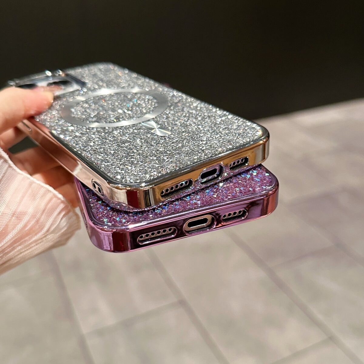 Luxury Glitter Magnetic Case for iPhone - onlinemegasale.com