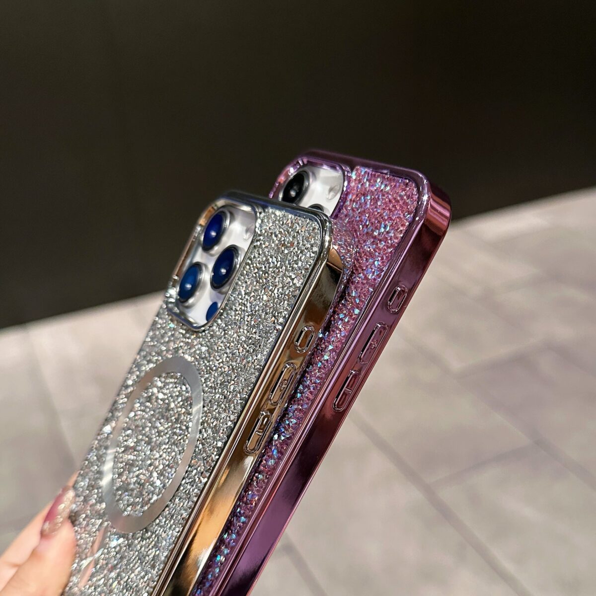 Luxury Glitter Magnetic Case for iPhone - onlinemegasale.com