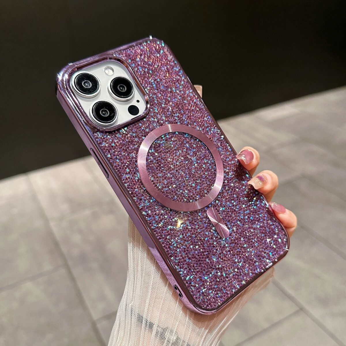 Luxury Glitter Magnetic Case for iPhone - onlinemegasale.com