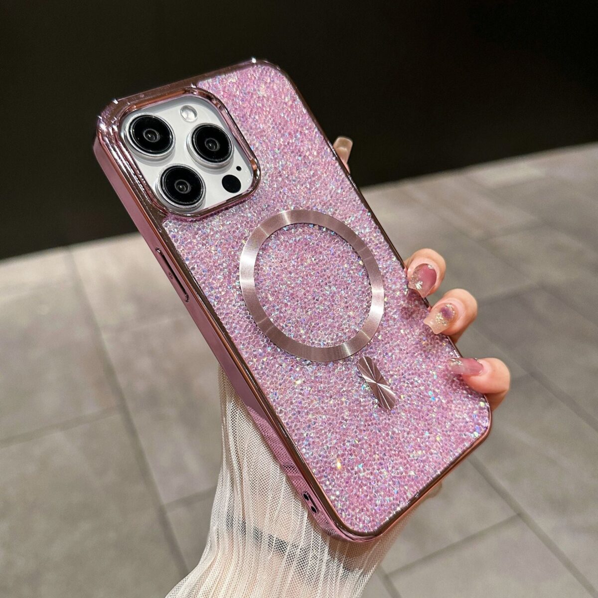 Luxury Glitter Magnetic Case for iPhone - onlinemegasale.com