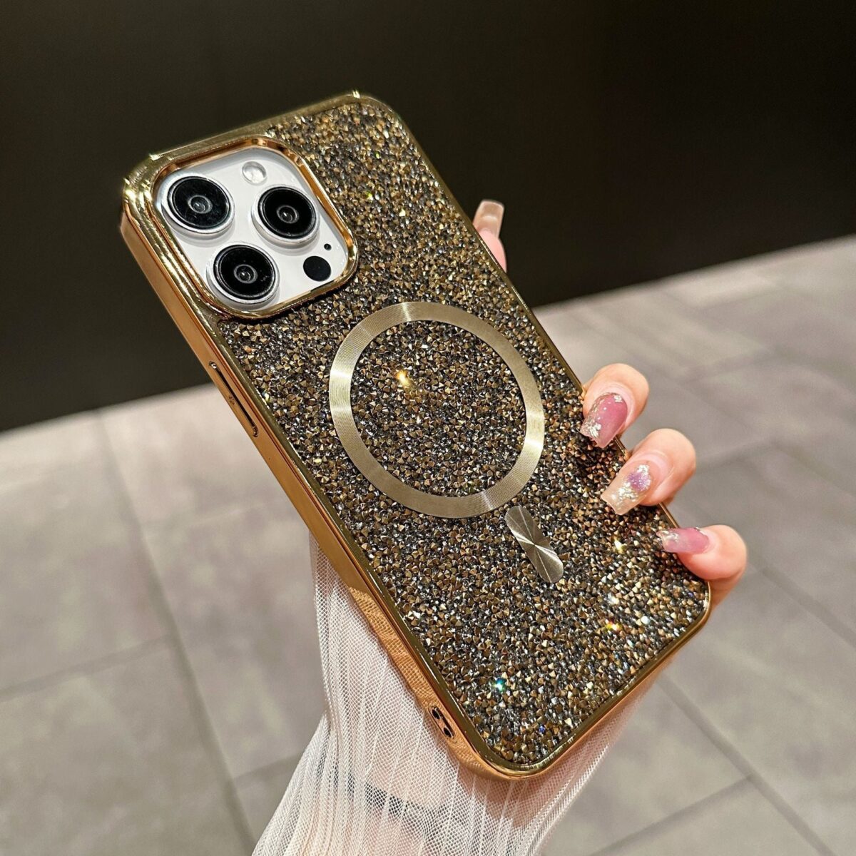 Luxury Glitter Magnetic Case for iPhone - onlinemegasale.com