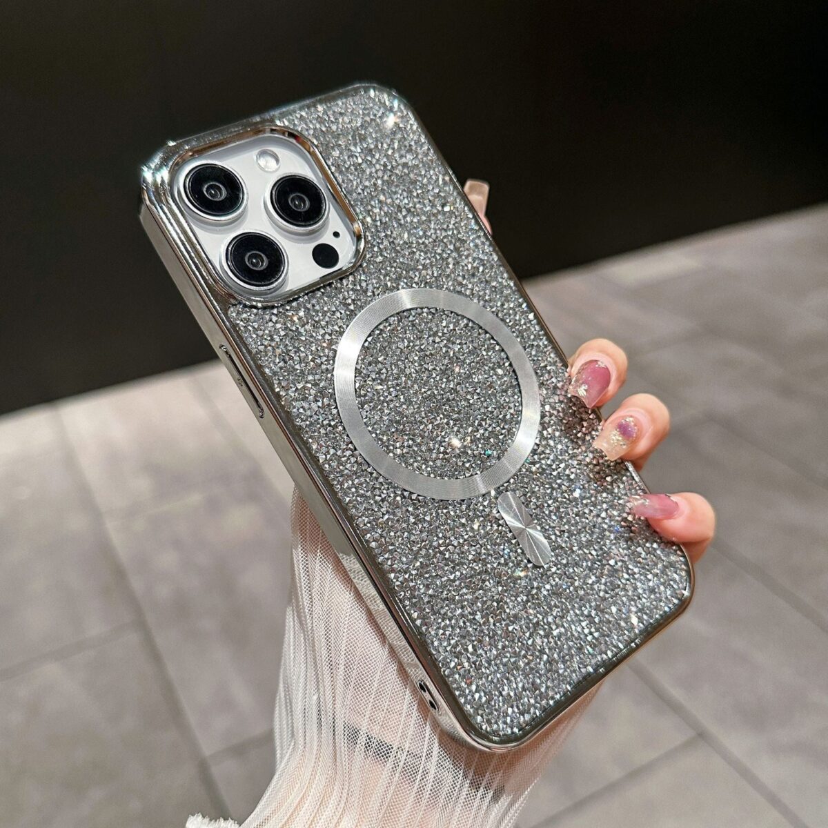 Luxury Glitter Magnetic Case for iPhone - onlinemegasale.com
