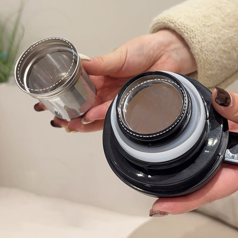 🍃2025 HOT SALE 🔥1000ml Vacuum Insulated Teapot with Strainer - onlinemegasale.com