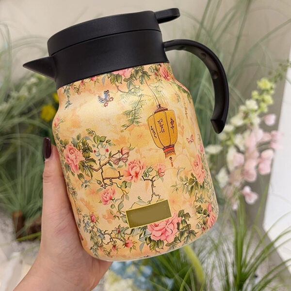 🍃2025 HOT SALE 🔥1000ml Vacuum Insulated Teapot with Strainer
