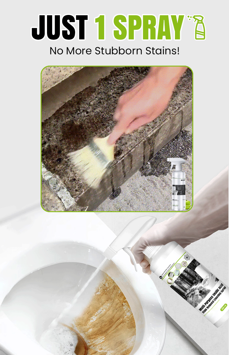 🔥New Hot Selling❤️‍🔥Multi-Purpose Oxalic Acid Stain Removal Cleaning Spray - onlinemegasale.com