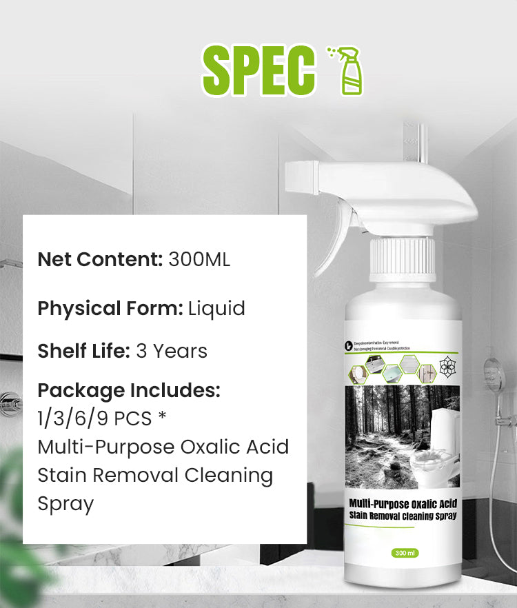 🔥New Hot Selling❤️‍🔥Multi-Purpose Oxalic Acid Stain Removal Cleaning Spray - onlinemegasale.com
