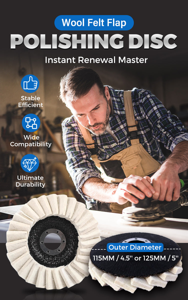 💯HOT SALE🔥Wool Felt Flap Polishing Disc💥Buy 1 Get 1 Free - onlinemegasale.com