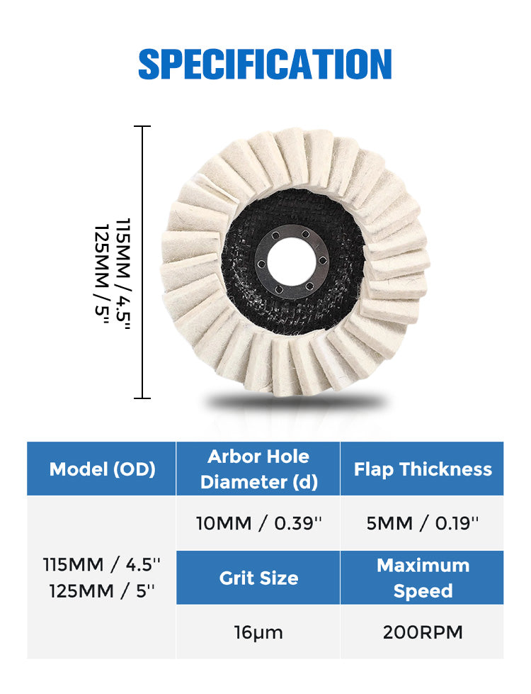 💯HOT SALE🔥Wool Felt Flap Polishing Disc💥Buy 1 Get 1 Free - onlinemegasale.com
