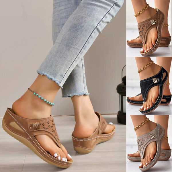 💥2025 HOT SALE🔥Women's Soft Sole Hollow-Out Sandals👟