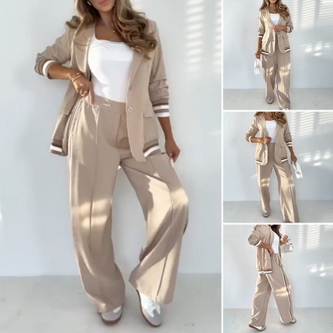 Taylor™ - Loose Fit Trouser and Blazer Set - onlinemegasale.com