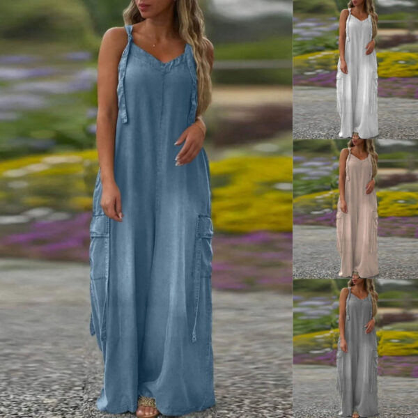 👗🎉"2025 summer jumpsuit"  -50% OFF for a Limited Time🎉 Comfortable and Pocket-Friendly, A Summer Must-Have!
