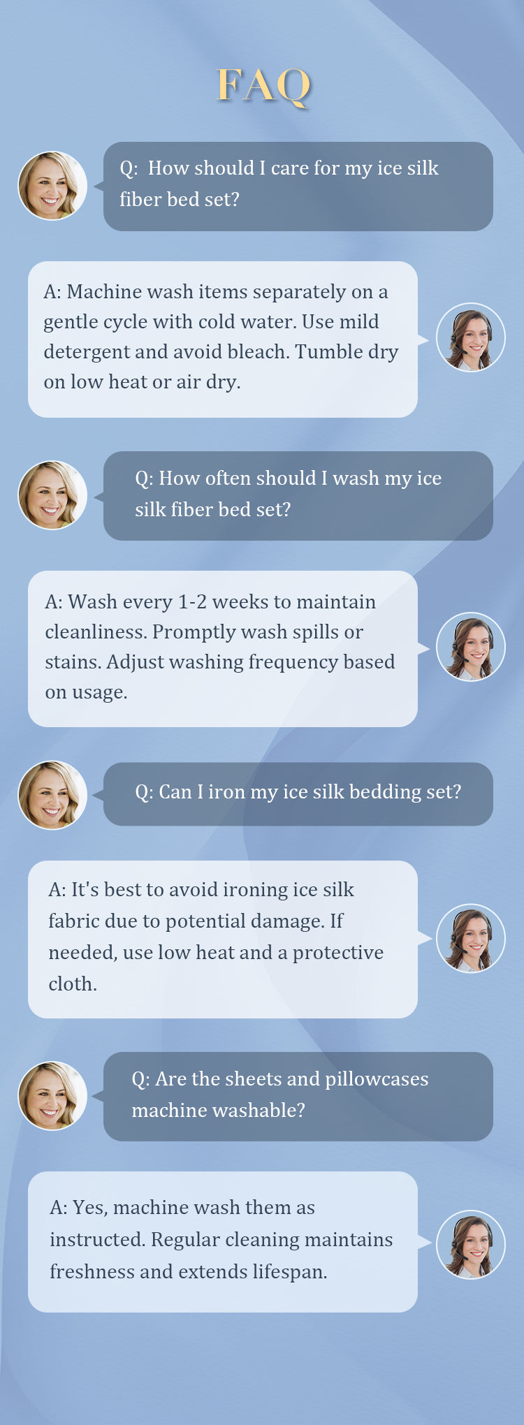 🎁Get Ready For Summer - Washable、cooling❄️4-piece bed linen🛏️ - onlinemegasale.com