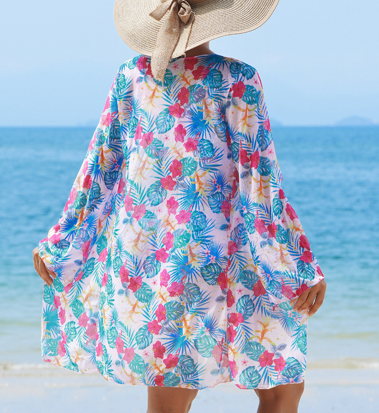 Women's Fashion Multicolor Printed Bikini Swimsuit 3 Piece Set - onlinemegasale.com Women's Fashion Multicolor Printed Bikini Swimsuit 3 Piece Set - onlinemegasale.com