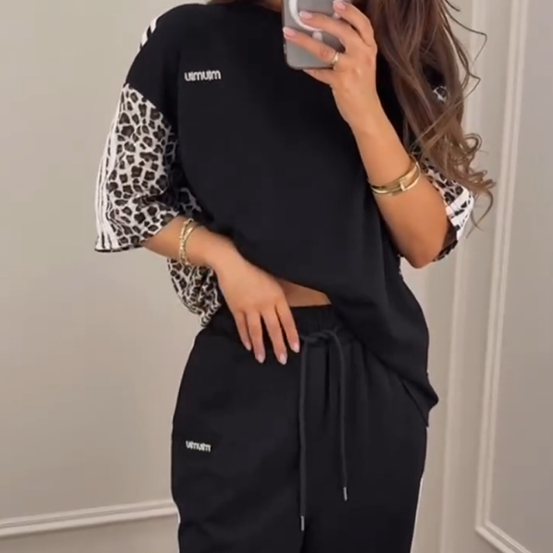 🌺2025 New Arrive - 49% OFF🌺Leopard Print Patchwork Sweatshirt - onlinemegasale.com