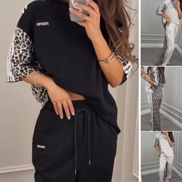 🌺2025 New Arrive - 49% OFF🌺Leopard Print Patchwork Sweatshirt