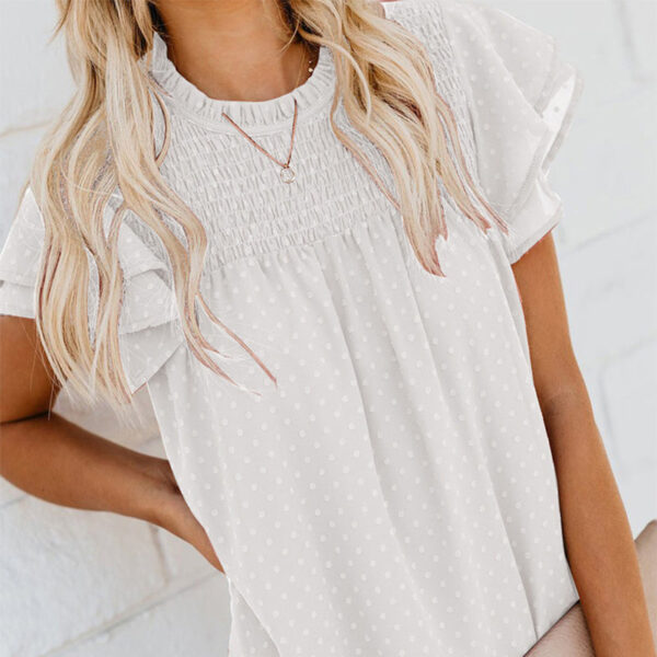 Women's Elegant Casual Loose Dot Top