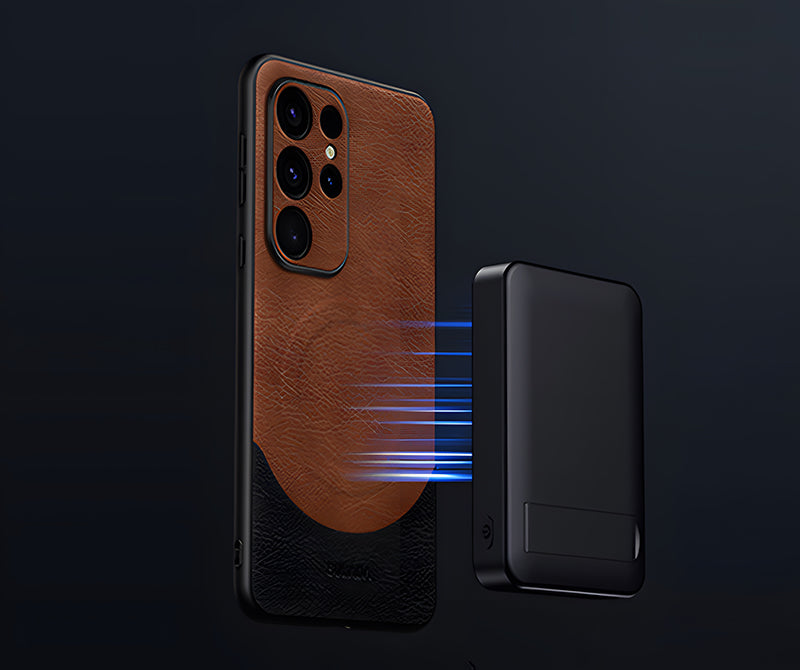 Samsung MagSafe Series | Leather Phone Case - onlinemegasale.com