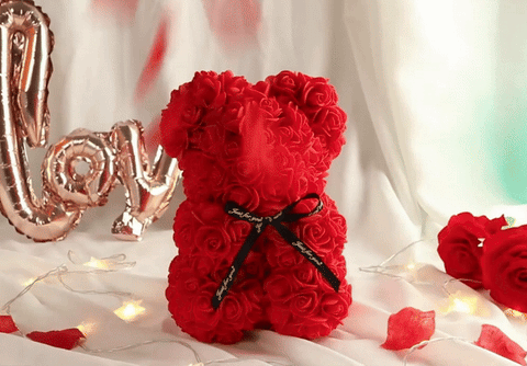 Rose-Valentine Teddy Bear - onlinemegasale.com