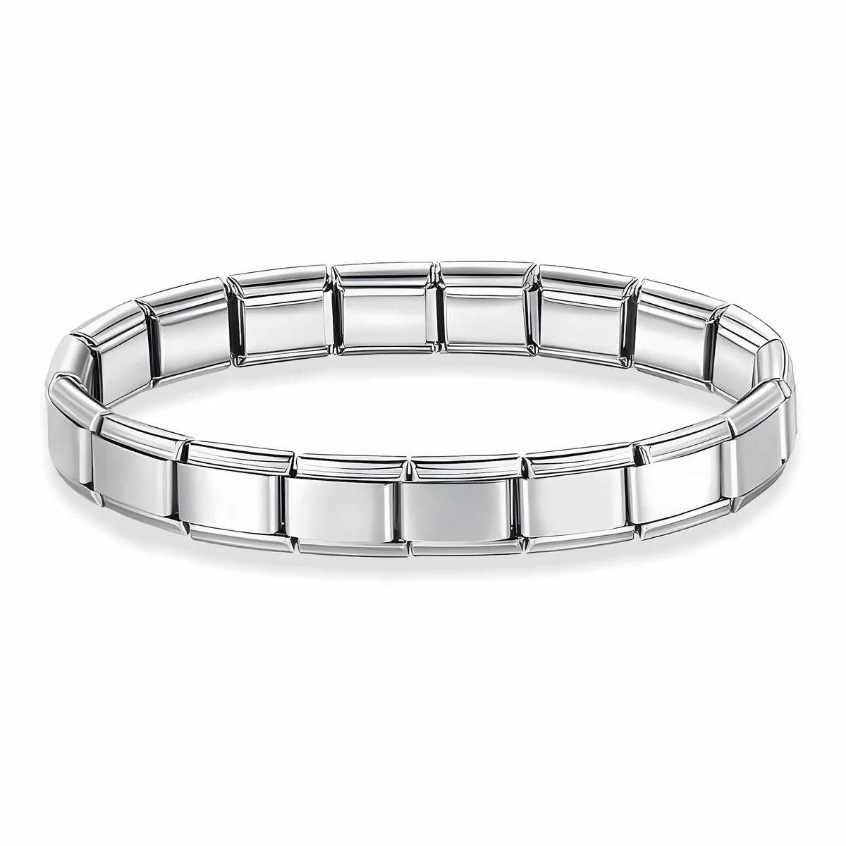 thecharmies_silver_noengrave Italian Charm Bracelet - onlinemegasale.com