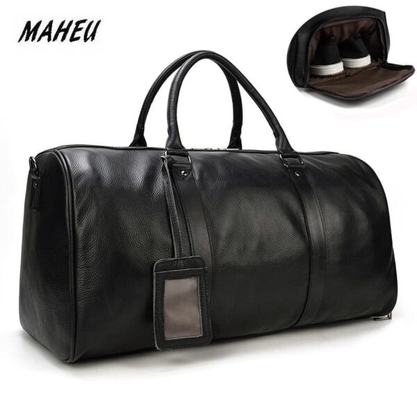 Travel Bags Waterproof Men's Leather