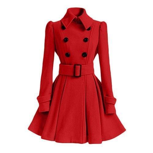 Chic Double Breasted Women's Windbreaker Trench Coat